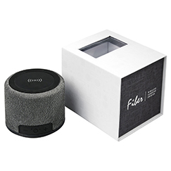 Cassa personalizzata con caricabatterie wireless FIBER