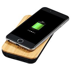 Power bank wireless da 6000 mAh in bamboo FUTURE