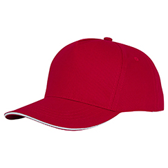 Cappellino personalizzato in cotone con visiera sandwich CETO