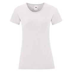 T shirt personalizzata da donna bianca in cotone 150gr LADIES ICONIC 150 T