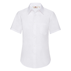 LADIES SHORT SLEEVE POPLIN SHIRT