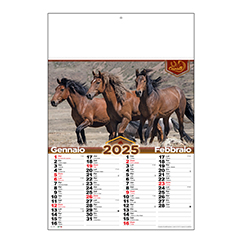 Calendario da parete illustrati CAVALLI