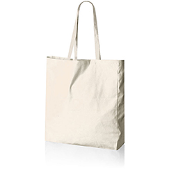 Shopper personalizzata in cotone 220gr natural color | cm 38x42x8 OSAKA