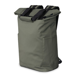 Zaino porta pc roll-top personalizzabile, fino a 15 pollici, con manici rindorzato, linea DataTech by Legby, QUADRON
