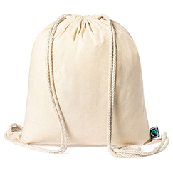 String bag personalizzata in cotone  SANFER FAIRTRADE
