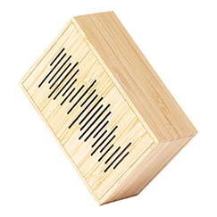 Cassa buetooth personalizzabile in bamboo a energia solare LAURENS FSC