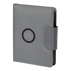 Porta quaderno A5 in rpet con caricabatteria DAMBIER