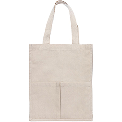 Shopper personalizzata con tasche in cotone 315gr | cm 33x40x7,5 TROKAL
