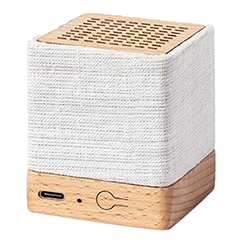 Cassa blutooth personalizzabile in canapa organica e legno DORKIN