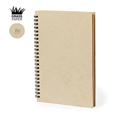 Quaderni a spirale personalizzati, A5, con cover in carta d'erba, NIGMAR