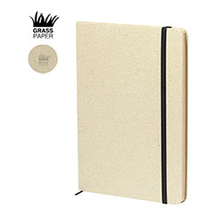 Quaderno personalizzato, con copertina realizzata con erba riciclata, YERX