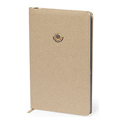 Block notes pubblicitario, con capsula con semi e copertina in cartone riciclato, BAUPRES