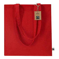 Shopper personalizzate, 38x42cm, in cotone 140 gr/m2 colorato, JAMAL FAIRTRADE