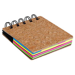Set di memo e note personalizzato, con custodia in sughero, TERNY