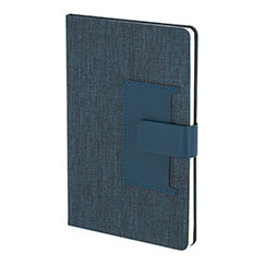 Taccuino personalizzati A5, con copertina in rpet, tasca in PU sulla copertina, chiusura magnetica, FLITFUD