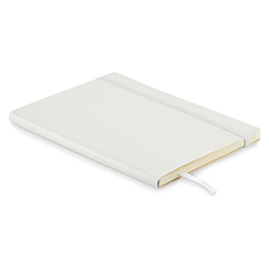 Notebook A5 con copertina con elastico in PU riciclato BRETA