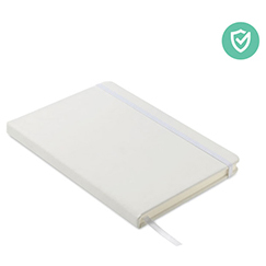 Quaderno promozionale A5 con elastico e copertina in materiale antibatterico ARCO CLEAN