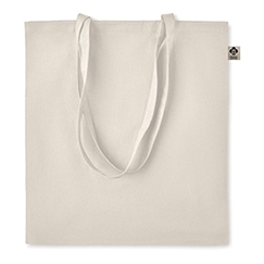 Shopper cotone organico personalizzata, tessuto 140gr natural, cm 38x42, ZIMDE