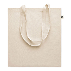 Shopper ecotone riciclato personalizzata, tessuto 140 gr colorato, cm 38x42, ZOCO