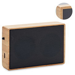 Casse bluetooth personalizzate, a ricarica solare, in bamboo, SOLAE