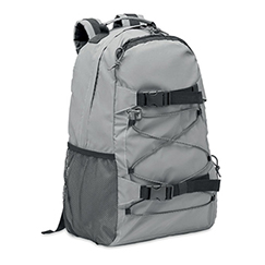 Zaino tempo libero personalizzato in tessuto riflettente BRIGHT SPORTBAG