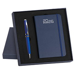 Parure agenda settimanale 192 pagine + penna | cm 17,5x17,5 