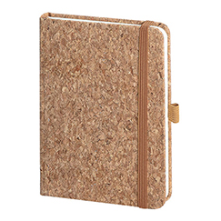 Quaderno personalizzato A5 con copertina in sughero e portapenna NOTES CORK BIG