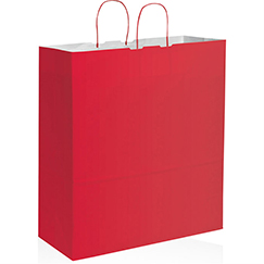 Buste di carta con manici personalizzate cm 36x41x12, carta colorata 100gr 