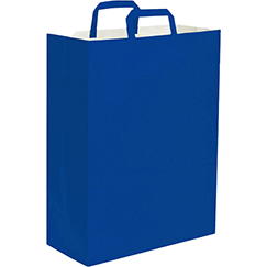 Borse di carta con logo cm 45x48x15, carta colorata 110gr 