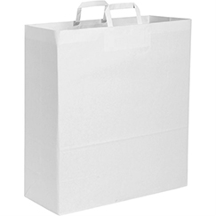 Borsa in carta personalizzata cm 45x48x15, carta bianca 110gr 