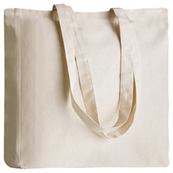 Shopping bag personalizzata in cotone canvas | cm 38x42x9 GUSSET