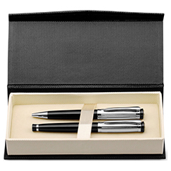 Elegante gift set con penna e roller in metallo ORLANDO