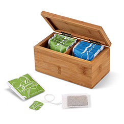 Scatola da the in bamboo personalizzata BURDOCK