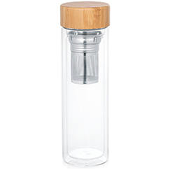 Borraccia in vetro borosilicato con infusore da 490 ml MAKAROVA