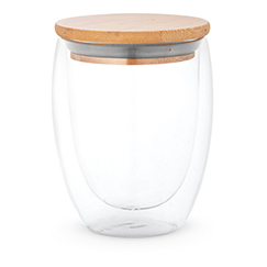 Bicchiere in vetro borosilicato doppio strato 350 ml ECUADOR 350