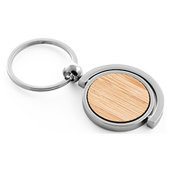 Portachiavi rotondo in bamboo HOMER ROUND