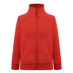 Felpa personalizzata da bambino con zip n tessuto leggero in policotone 240gr KID FULL ZIP FRENCH TERRY