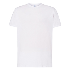 T shirt promozionale uomo bianca in cotone 150gr REGULAR FIT