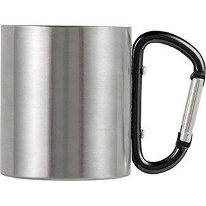 Tazza in acciaio con moschettone NELLA