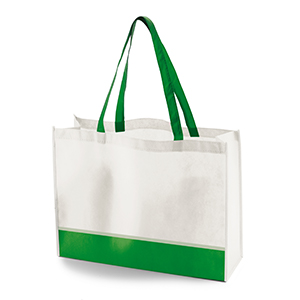 Shopper TNT S'Bags by Legby NAMI M16048 - Bianco - Verde Scuro