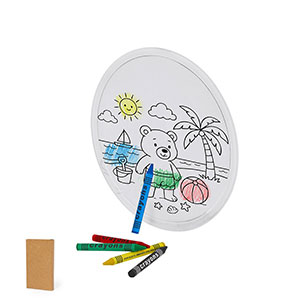 Frisbee colorabile ZERBUT con pastelli inclusi