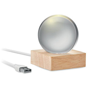 Palla di vetro luminosa LIGHT
