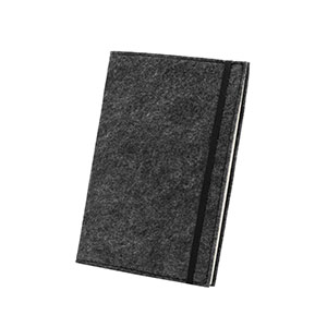 BALDWIN - block notes A5 con copertina in feltro riciclato