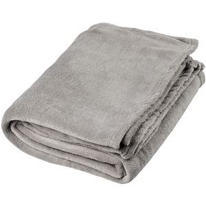 Coperta in fleece extra morbida BAY - Grigio 