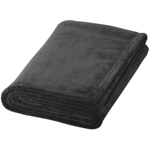 Coperta in fleece extra morbida BAY - Nero 