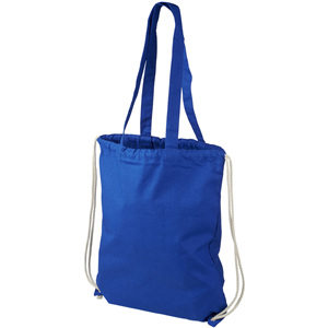 Zainetto sacca in cotone con manici ELIZA - Blu Royal 