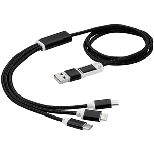 Cavetto di ricarica 5 in 1 VERSATILE - Nero 