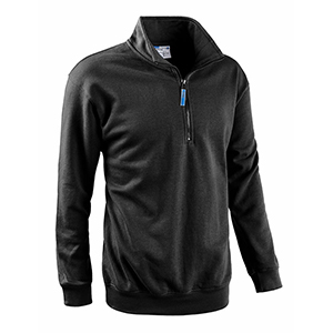 Felpa mezza zip SMASH - Nero