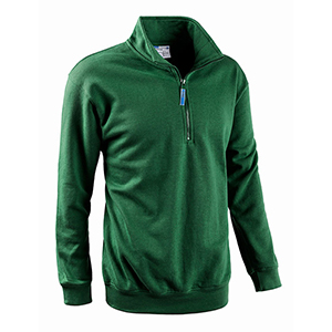 Felpa mezza zip SMASH - Verde Scuro