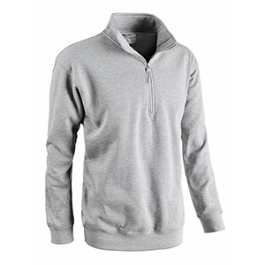 Felpa mezza zip SMASH - Grigio Melange